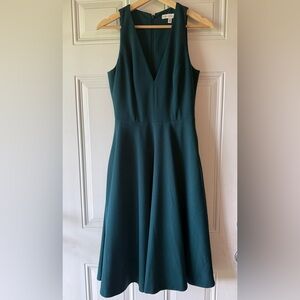 Dress the Population Catalina Dark Green A-line Sleeveless Dress